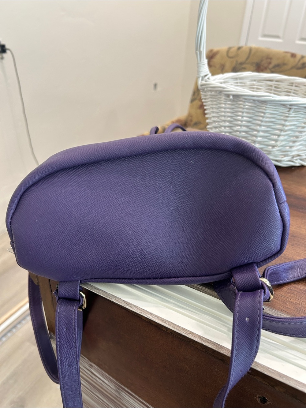MONAT Purple Mini Backpack with Drawstring Flap - Picture 7 of 7